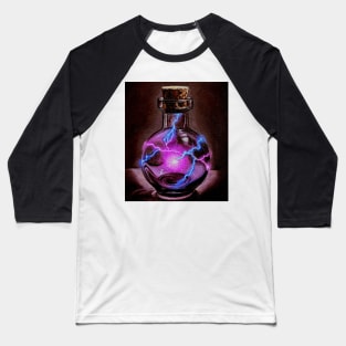 Dark magnetic electricity - electric spell potion bottle Baseball T-Shirt